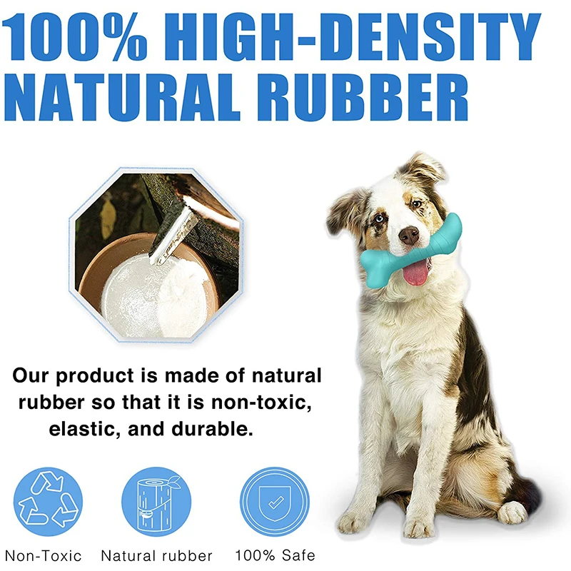 Benepaw Strong Food Dispensing Dog Bone Nietoksyczne Interaktywna Przysmak Szczeniaka Pet Toys Piszczałka z Naturalnej Gumy do Żucia różdżka