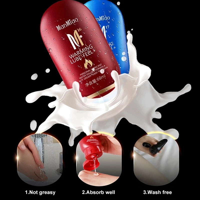 60 ml Silk Touch Anal Analgesic Sex Lubricant Orgazm Masaż Ciała Olej na bazie wody Pochwy Anal Oral Żel Dorośli Seks Produkty
