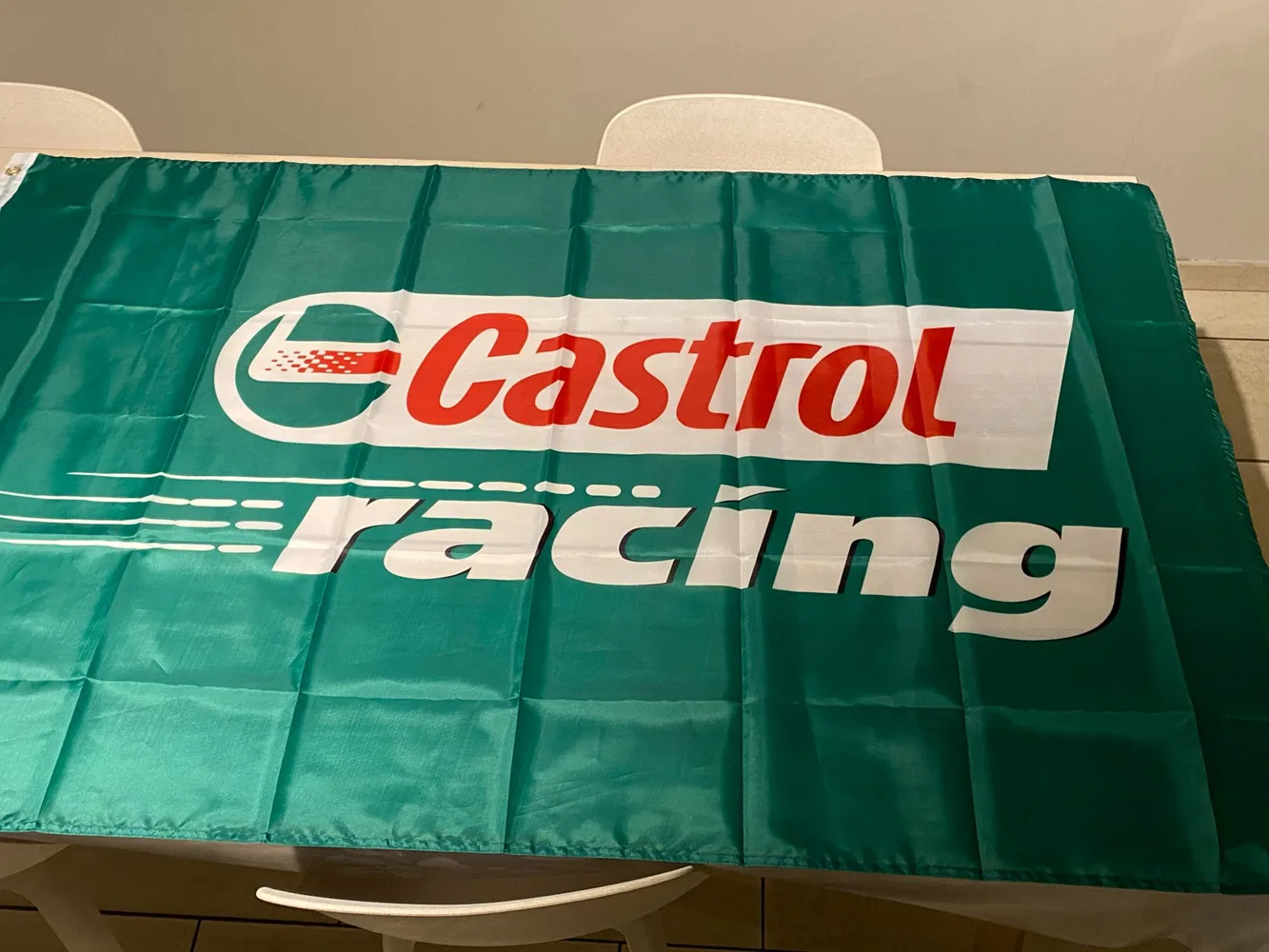 Castrol Racing Flag 3x5 metrów Poliester Drukowanie Jednostronne Motorsport Ozdoba Flaga Motorowe Baner