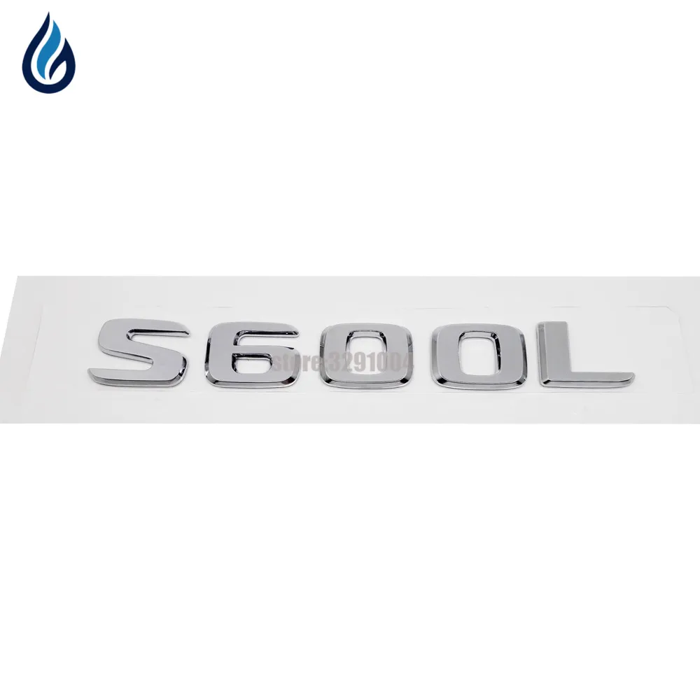 ABS S500 S500L S600 S600L Bagażnika Samochodu Tylne Litery Ikonę Emblemat Naklejka Naklejki Dla Mercedes Benz S Class W220 W221 W203 W204 W211