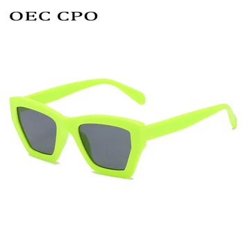 OEC CPO Vintage Cat Eye Okulary Dla kobiet Marki Projektant Retro Okulary Damskie Odcienie Okulary Damskie Oculos De Sol UV400