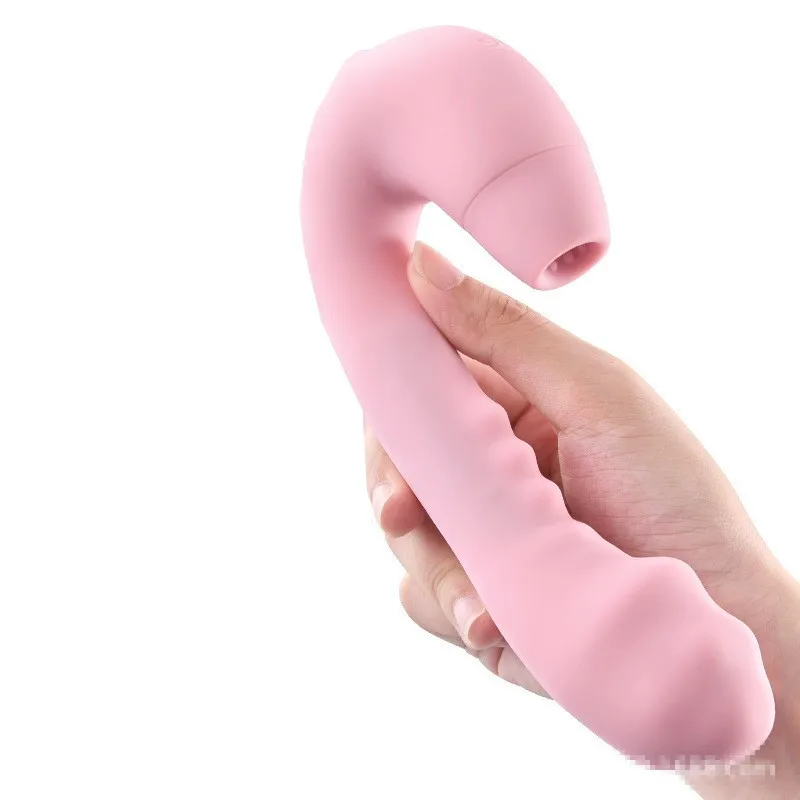 Elektryczne Wibratory Różowe Silikonowe G-Spot Ssania Wibrator Masażer Łechtaczki Piersi Szczypce Stymulują Sex Zabawki dla Kobiet A1-1-256