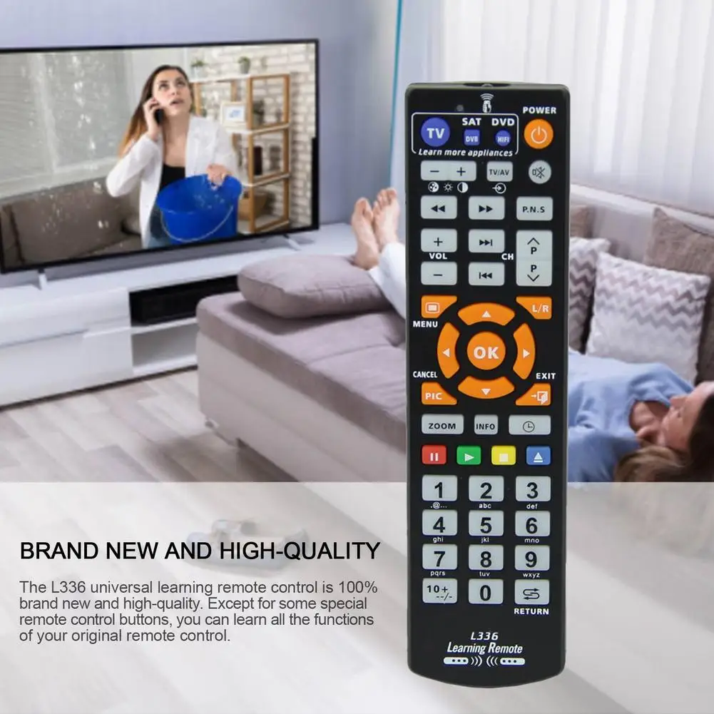 L336 Universal Smart Afstandsbediening Controller Met Leerfunctie Voor Tv Vcr Cbl Dvd SAT-T Vcd Cd Hi-Fi