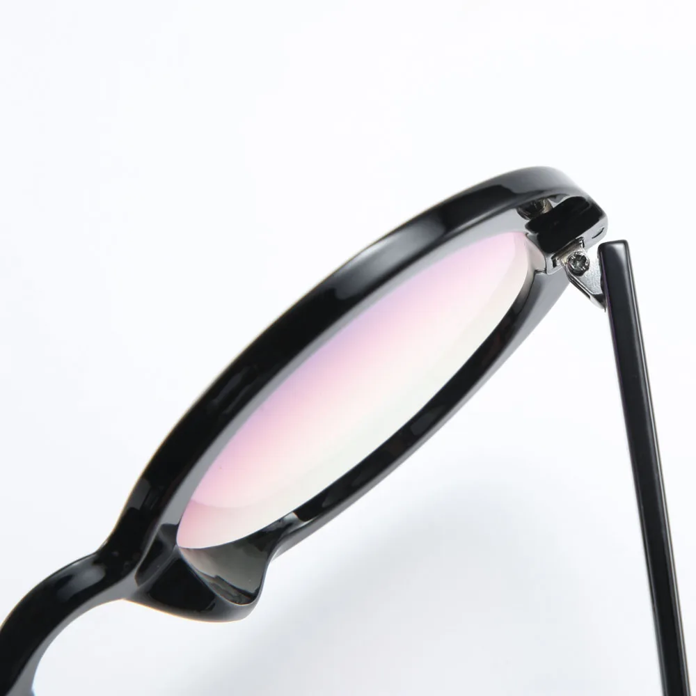 Veshion Zielone Okrągłe okulary Kobiety Czarny Leopard Uv400 Okulary Retro Przewymiarowany okulary dla Pań 2020 Lato