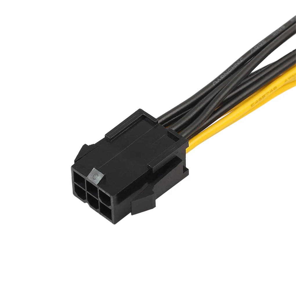 10/20/30szt 6Pin to Dual 8Pin PSU Power Supply Cable Cable Patch Cord Wire Connector Splitter karta Graficzna do PC Zasilacz Komputerowy