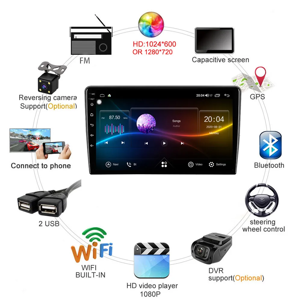 4G LTE Android 10.1 Do MAZDA RX8 2008-2021 Samochodowy Radio Multimedialny Odtwarzacz wideo, Nawigacja GPS, RDS no dvd