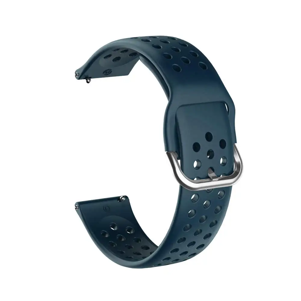 Bransoletka 20 mm Pasek Silikonowy do zegarka Samsung Galaxy watch active 2 40 mm 44 mm Pasek bransoletka dla Xiaomi Haylou LS02