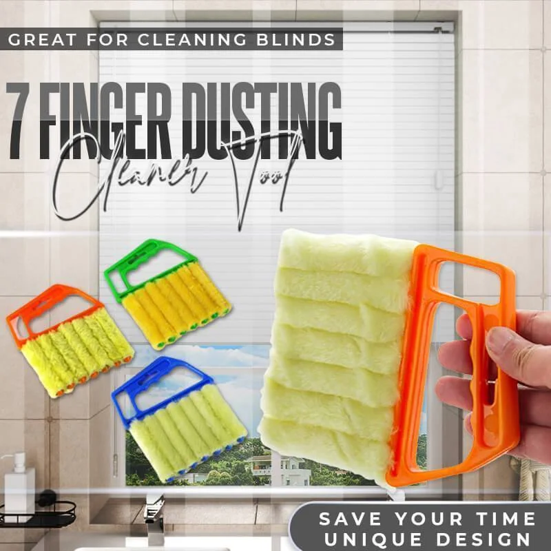 7 Finger Dusting Cleaner Narzędzie Przydatne szczotka do mycia okien z mikrofibry do czyszczenia klimatyzacji