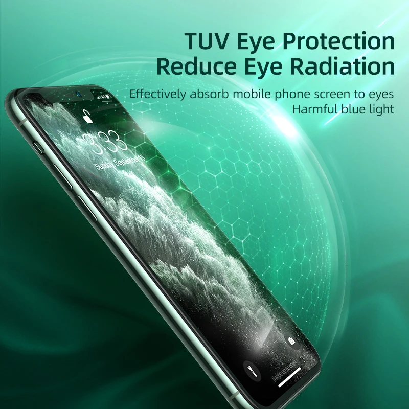 Oczy Szkło Ochronne Dla iPhone 12 Pro Max Mini Glass Full Cover Screen Protector Dla iPhone 7 8 plus XR X XS Szkło Hartowane