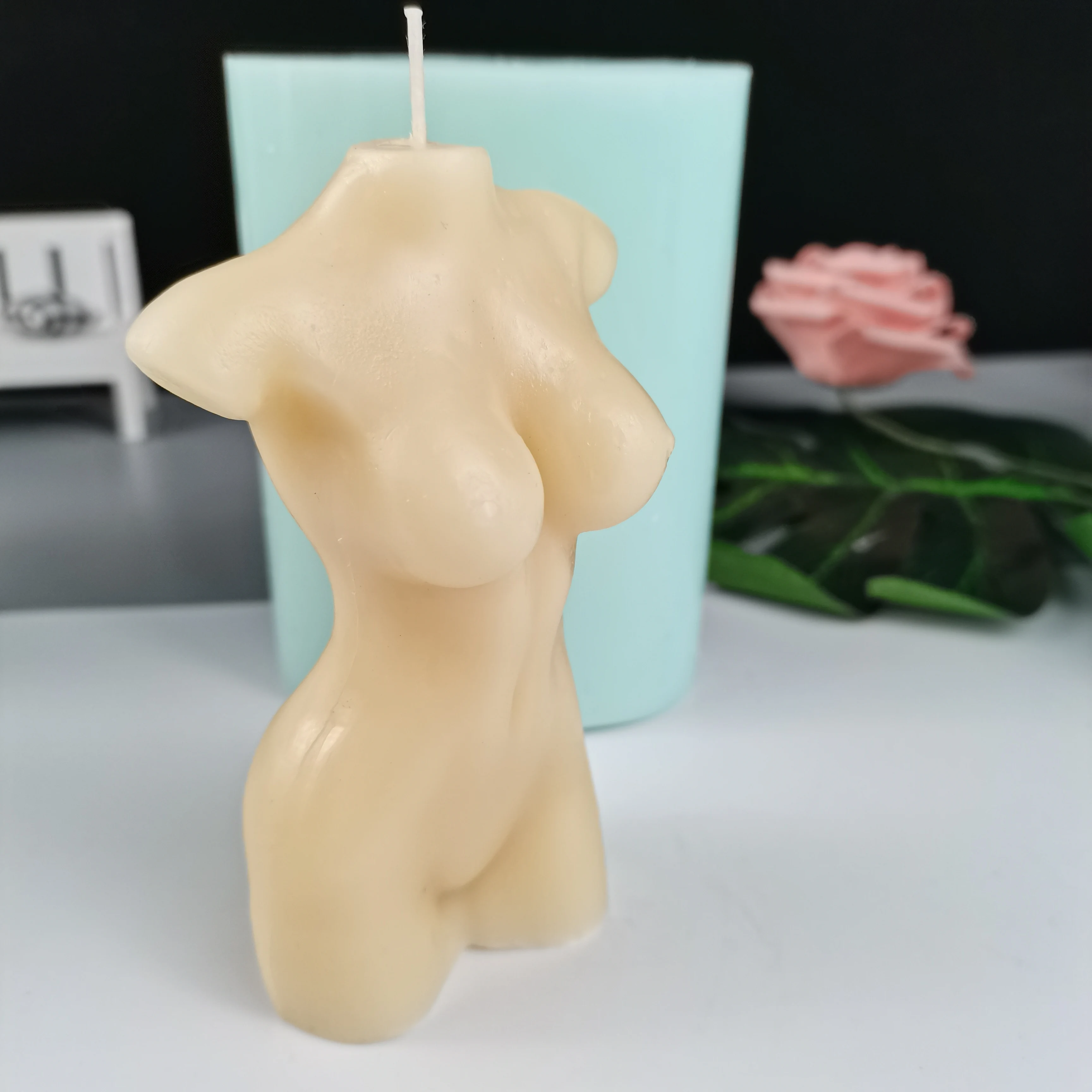 3D Art Human Woman Body Candle Silikonowe Formy Tort Czekoladowy Wosk Mydło Formy DIY Aromatherarpy, Domowe Dekoracje Rękodzieło Narzędzia