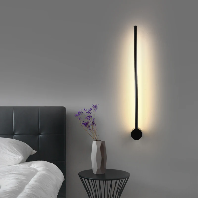 Nowoczesny, Oszczędny LED kinkiet Nordic Living Room Wall Background Light Sypialnia Szafka Kontrolna Home Decor Lampa sufitowa Oprawa