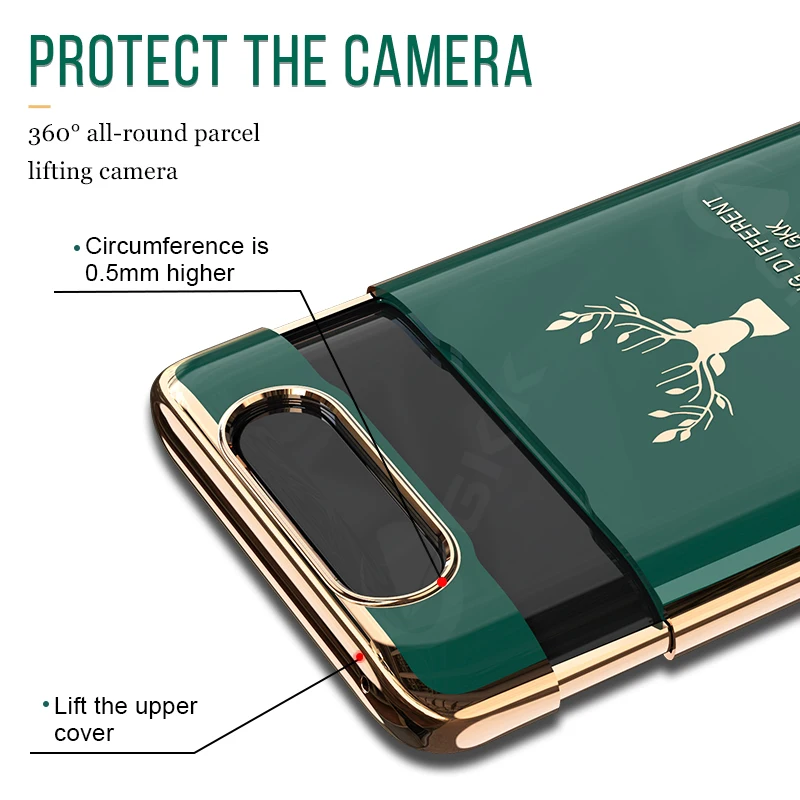 GKK Lifting Protection Case For Samsung A80 Case Luksusowe Modele Pokrycia Антидетонационные Sztywne pokrywy Samsung A80 Case Fundas