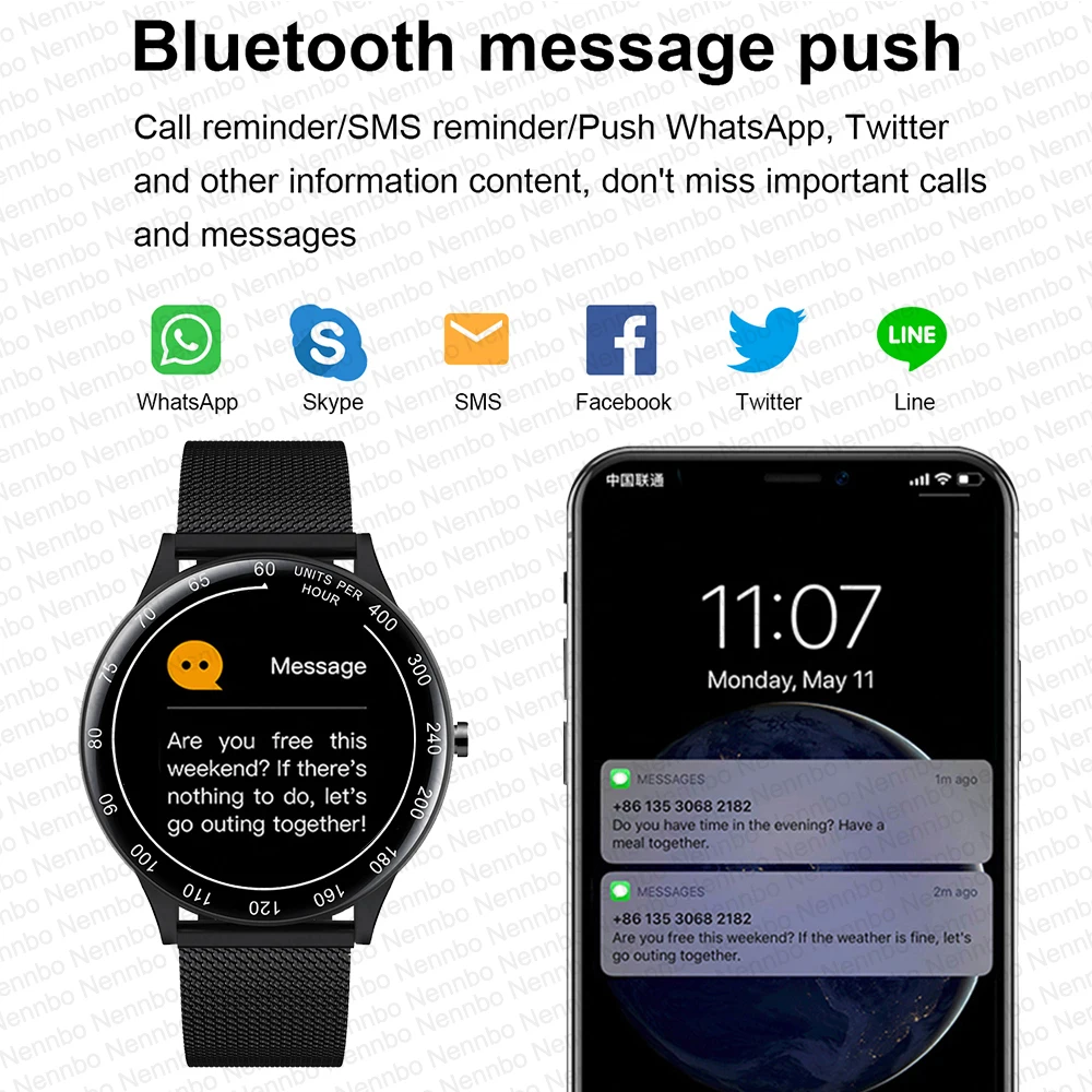 2021 New H3 Smart Watch Men Sport Wodoodporny Bluetooth Smartwatch Woman Fitness Tracks Watches For Android IOS Telefon
