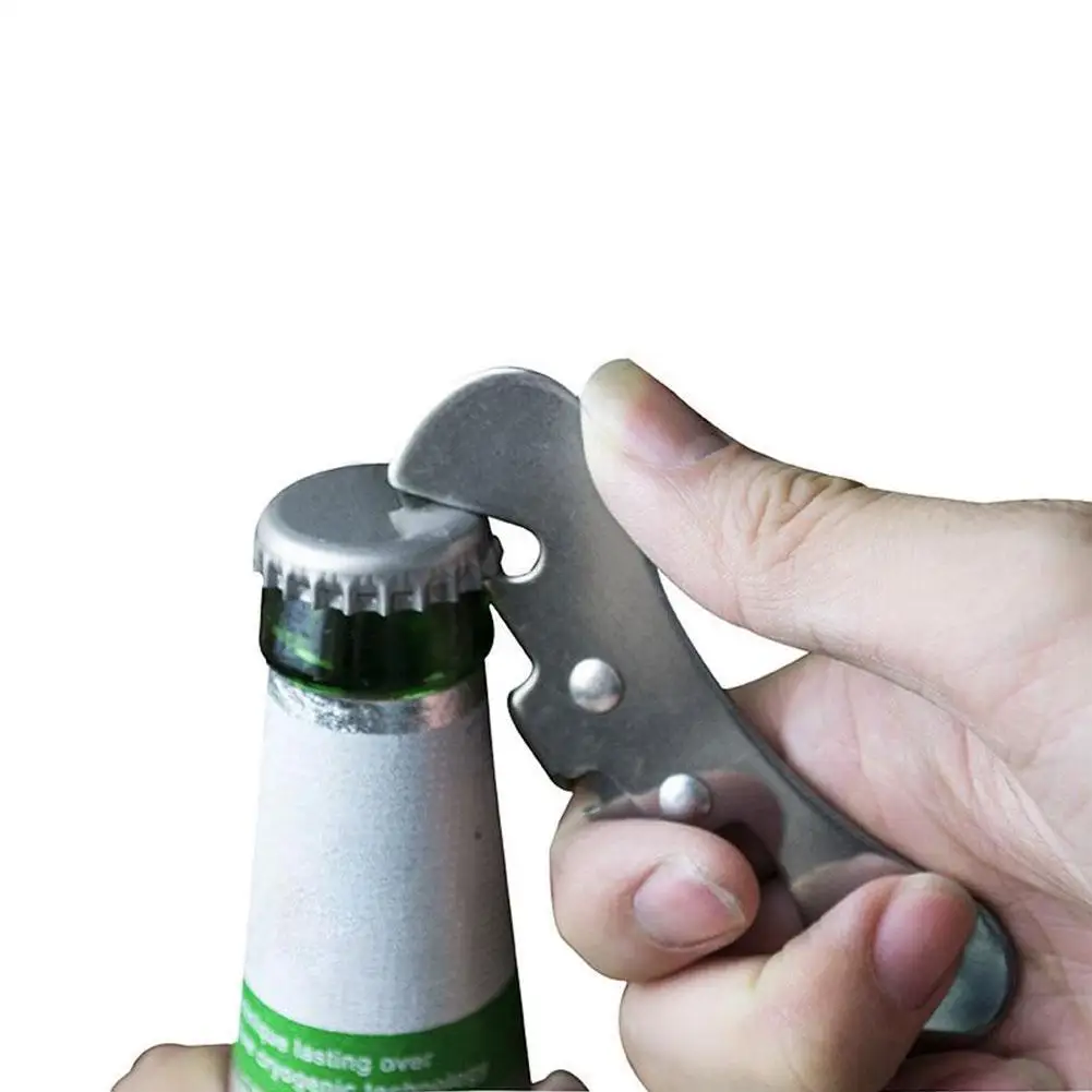 Stalowy Kompaktowy Ręczny Otwieracz do puszek tin can Butelka Banku Piwo Nóż Otwieracz Do Butelek gadżety Bar Gorąco Sprzedaży Banki Q4M2