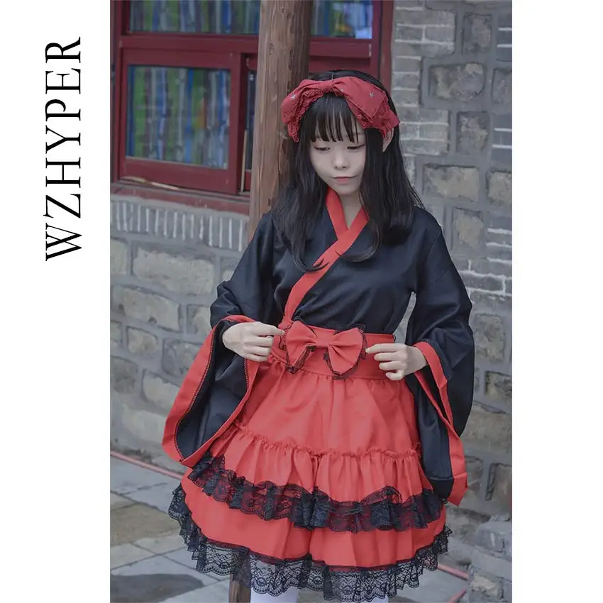 2021 New Sweet Gothic Lolita Dress Maid Costume Anime Japanese Cosplay Halloween Costumes for Women S-XL