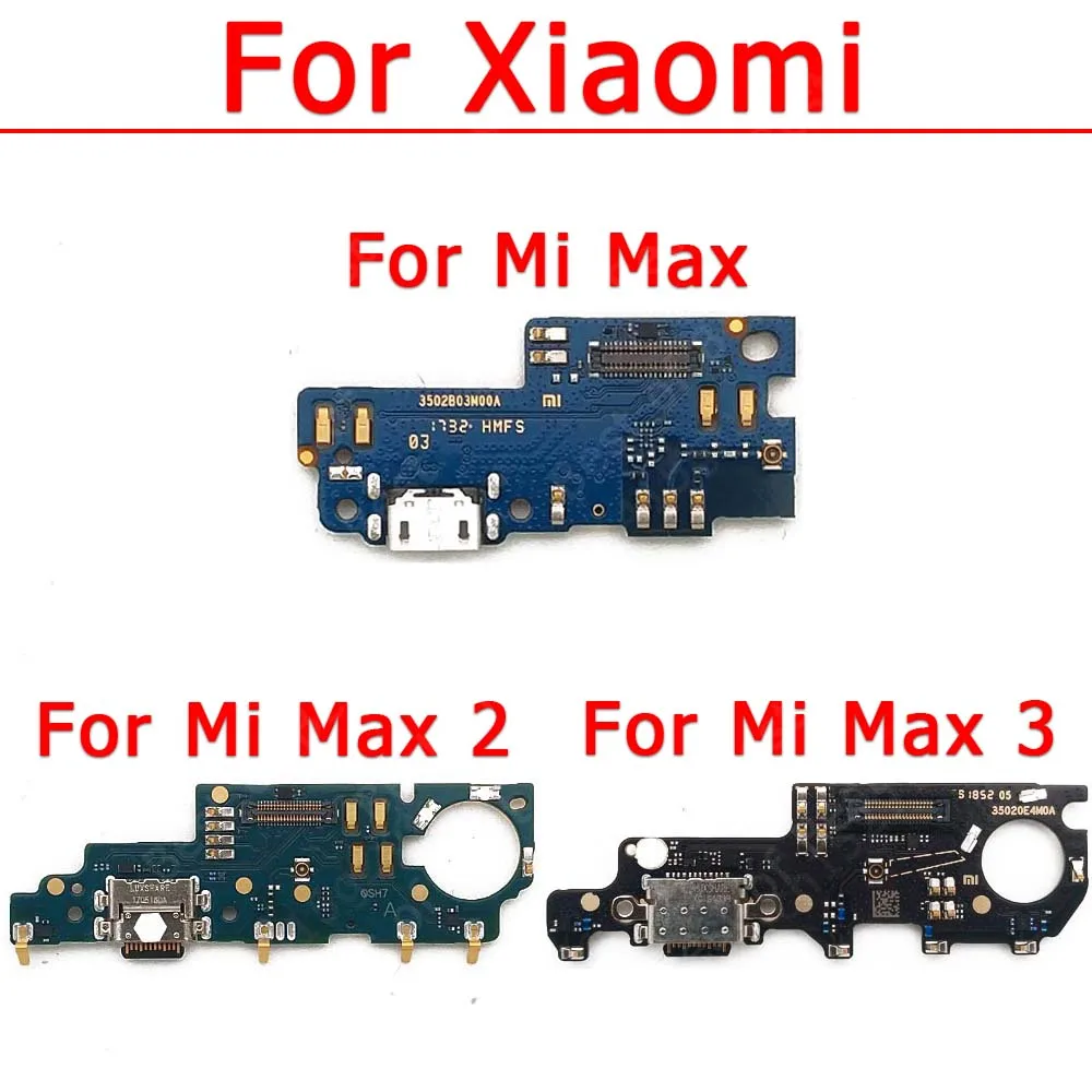 Oryginalna Karta Usb Charge Board Dla Xiaomi Mi Max 2 3 Max2 Max3 Charging Port Flex Cable Plate Repair Pcb Dock Connector Części Zamienne