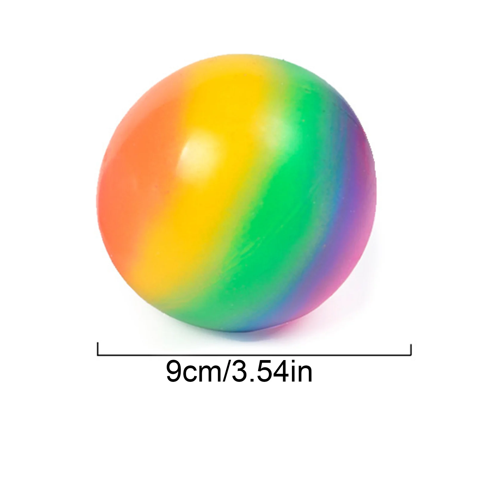 Kolorowa Tęcza Kolorowe Stres Odbicia Piłki Szczypta Kompresja Squishing Balony Zabawki Wentylacja Dzieci Dorośli Dekompresyjnej Zabawka 2 Rozmiary