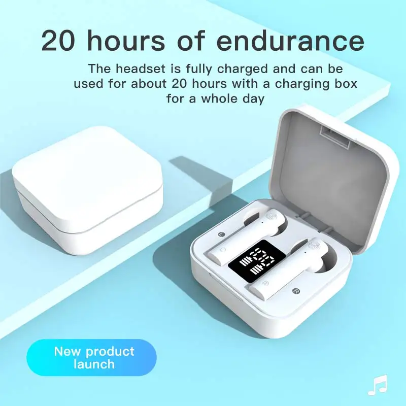 BOHM Air2S Bluetooth 5.0 Słuchawki redukujące hałas Słuchawki fone Z Mikrofonem Głośnomówiący Słuchawki Xiaomi iPhone