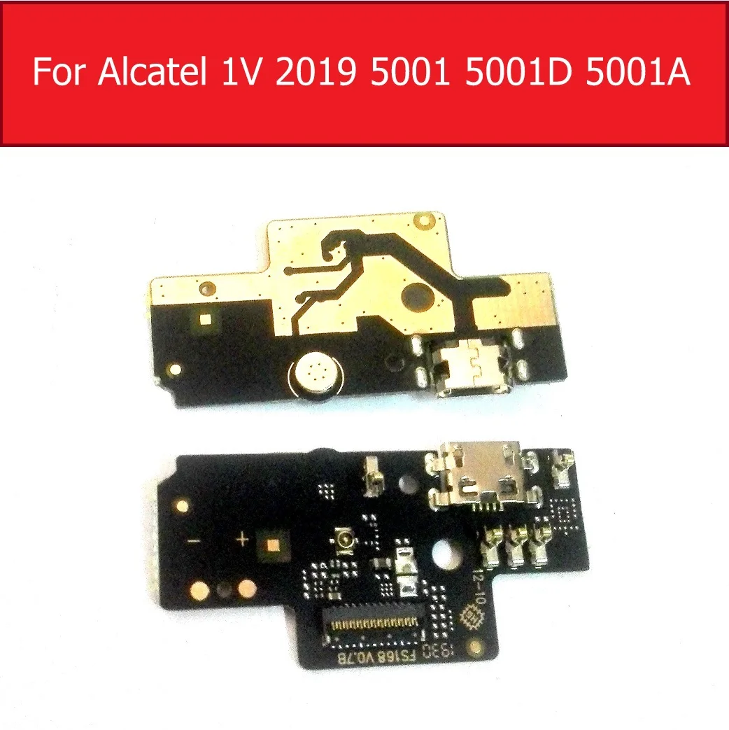 USB Port Ładowania Opłata Alcatel 1V 2019 5001 5001D 5001A USB Charging Jack Dock Flex Cable Wymiana Części Zamiennych Do Naprawy