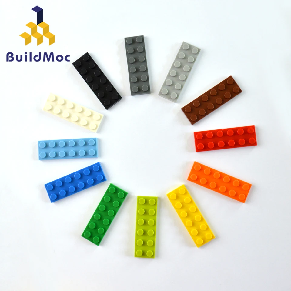 10 SZT Cienkie Cegły 3795 DIY Bloki 2x6 Plastikowa Płytka Figurka Model Zebrać Zabawki Edukacyjne dla Dziecka Kompatybilny Marka