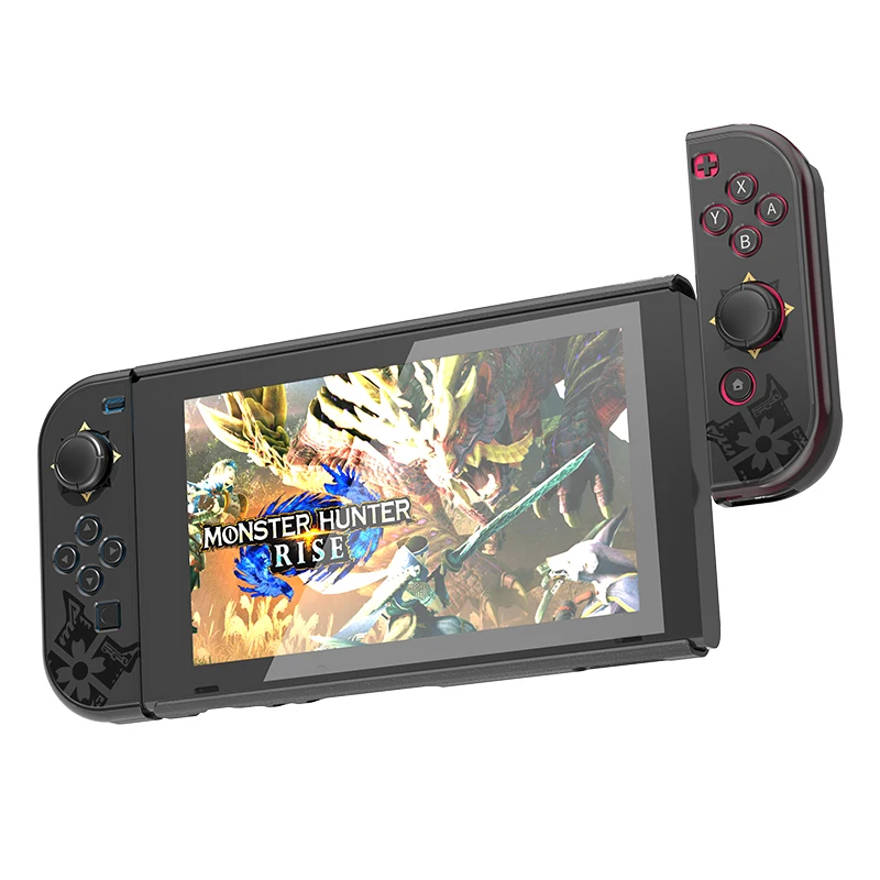 Monster Hunter Switch Protective Shell Case PC Hard Cover Back Grip Crystal Housing NS Console Box For Nintendo Switch Accessory