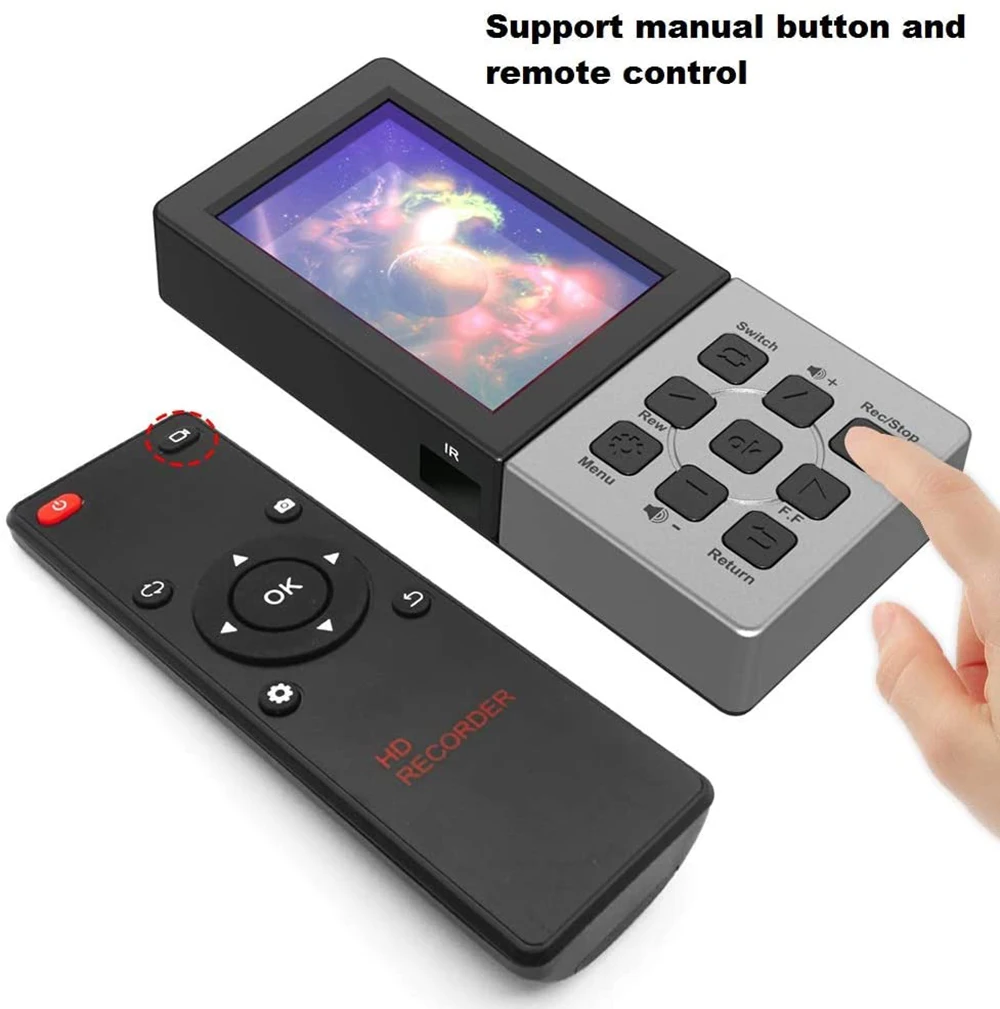 Ezcap 273 HD 1080P 60fps HDMI Video Capture Card Game Live Streaming Recording Box with Screen Playback Player Mic Input Audio