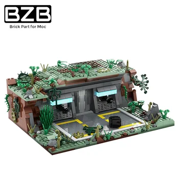 BZB MOC 54447 Star Series Base Building Outpost Children Education Building Blocks Model Prezenty Na Urodziny Dekoracje Zabawki