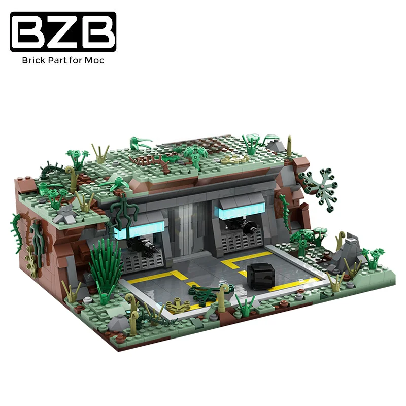 BZB MOC 54447 Star Series Base Building Outpost Children Education Building Blocks Model Prezenty Na Urodziny Dekoracje Zabawki