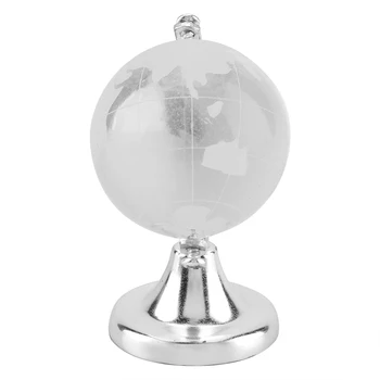 Przez cały Ziemski glob Srebrna mapa świata Kryształowa szklana kula Sfera Domu strop Wystrój Prezent również jest najlepszym wyborem dla ekskluzywny prezent