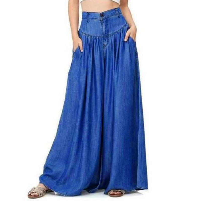 Spodnie dla kobiet Szerokie Spodnie Casual Spodnie Jeansowe Temat Spodnie Lady Lounge Nosić Spodnie Damskie