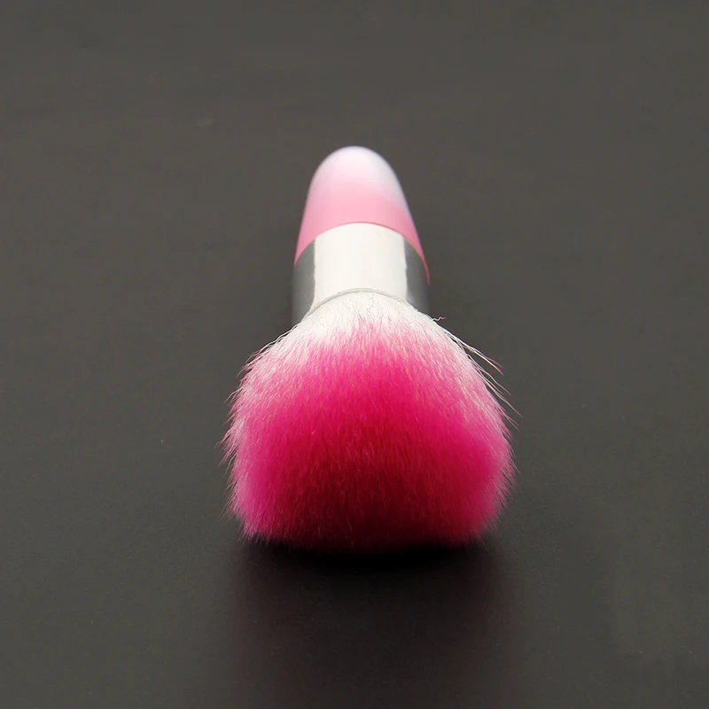 1szt Profesjonalny Różowy Miękki Nail Art Dust Clean Brush do Manicure Narzędzie Nail Brush Kosmetyczne Beauty Makeup Brush