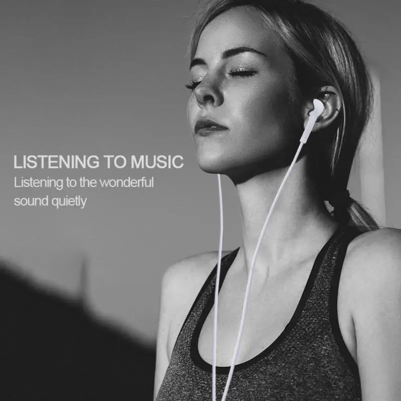 Słuchawki Przewodowe Douszne Słuchawki Stereo Heavy Bass Redukcja Szumów Uniwersalny Zestaw Słuchawkowy Z Mikrofonem Słuchawki Xiaomi Huawei Samsung