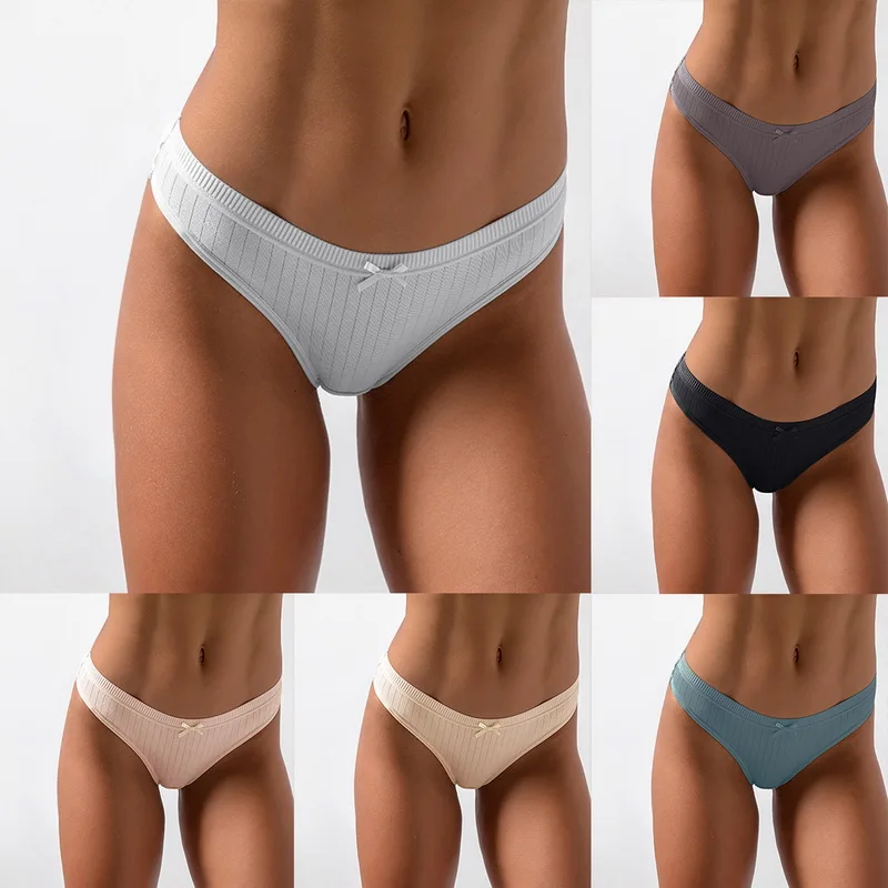2021 Nowe kobiety sexy Stringi G-String Underwear Wygodne bawełniane Bezszwowe majtki Figi Femme Lingerie Panty Women Intimates
