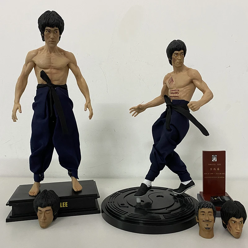 Bruce Lee Figurka Zabawka Smok Tygrys Bojowy Trzygłowego Prawdziwa odzież Powrót Wielkiego Mistrza