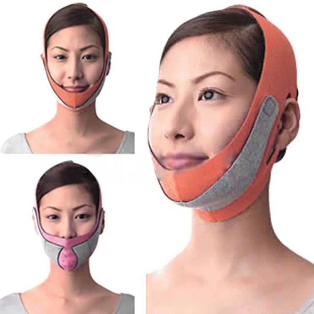 Opieka zdrowotna Subtelna Osoba Opaska Maska Odchudzanie Twarzy Cienką Masażer Podwójny Podbródek Skóry Gorący Masaż Twarzy Elastyczna Maska Pokrywa Dla kobiet