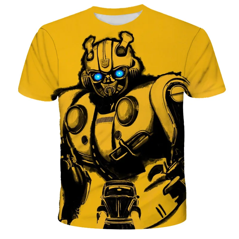 Hornet Summer Transformers Kids Clothes boys clothes Optimus Fashion T-shirt Printing girls Baby clothes odzież Dziecięca