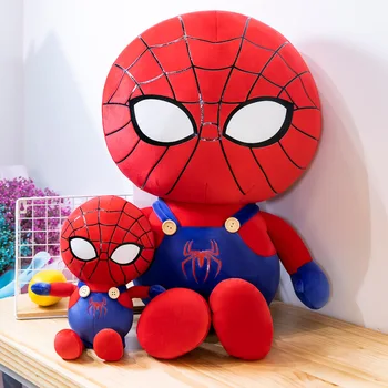 Disney Marvel Kawaii Pluszowy Spiderman Anime Avengers, Spider-Man Zabawka Lalka Pluszowa Miękkie Poduszki Dla Dzieci Poduszka Kreskówka Prezent