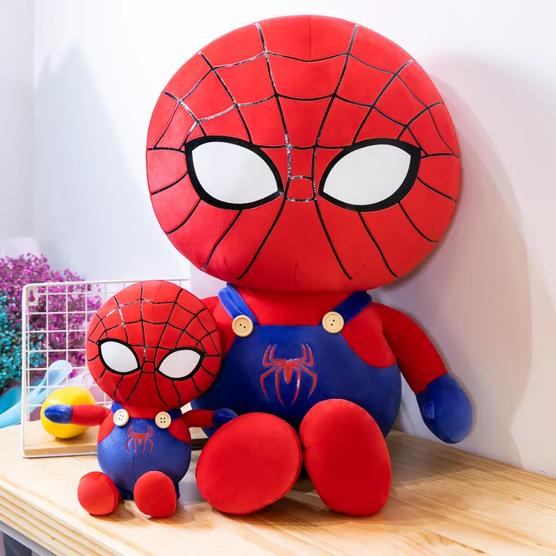 Disney Marvel Kawaii Pluszowy Spiderman Anime Avengers, Spider-Man Zabawka Lalka Pluszowa Miękkie Poduszki Dla Dzieci Poduszka Kreskówka Prezent