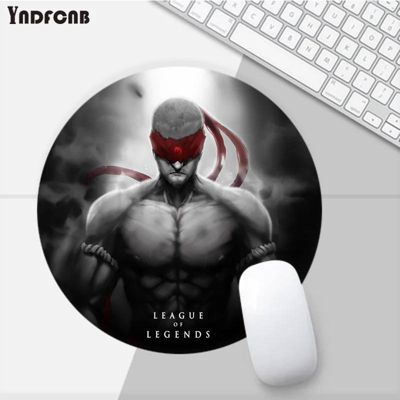 YNDFCNB In Stocked League of Legends High Speed New round Mousepad Anti-Slip Laptop PC Mice Pad Mat gaming Mousepad