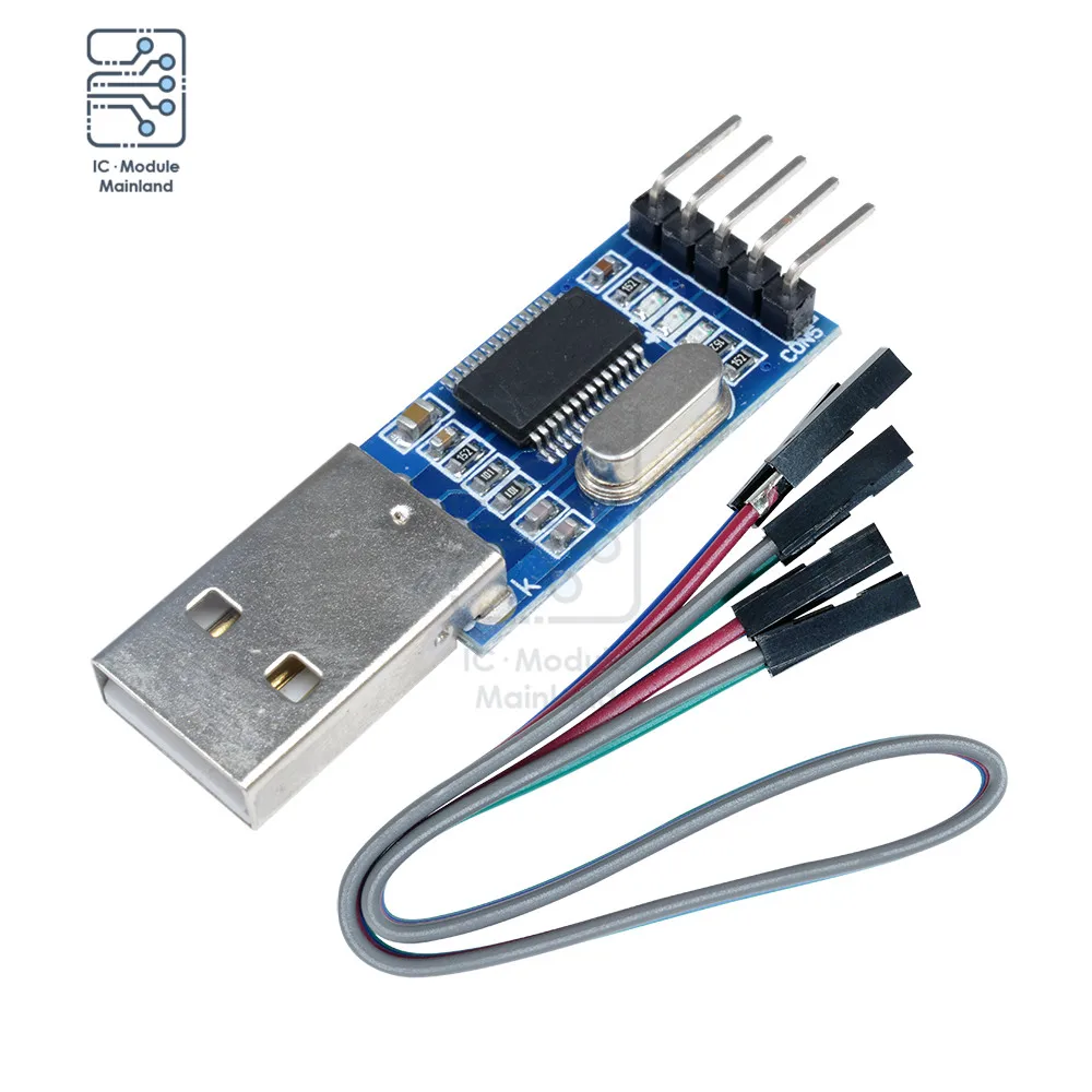PL2303 USB to RS232 TTL Konwerter Wtyczka 4Pin Dupont Kabel Pobrać Kartę do Programatora Arduino