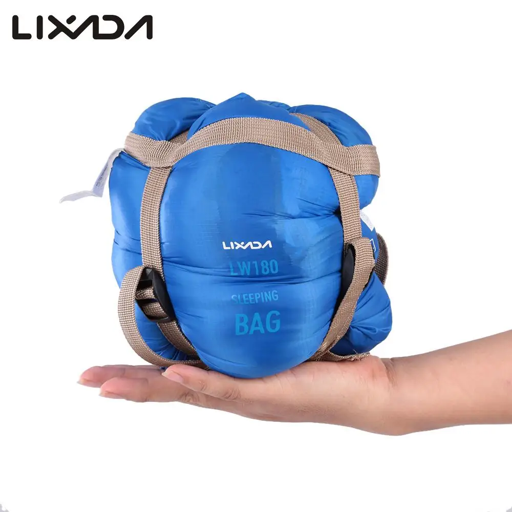 Lixada 190 * 75 cm Odkryty Camping Torba Turystyka śpiwór Wielofunkcyjny Ultra-lekka Koperta Z Kapturem podwójne Łóżko Lazy Bag