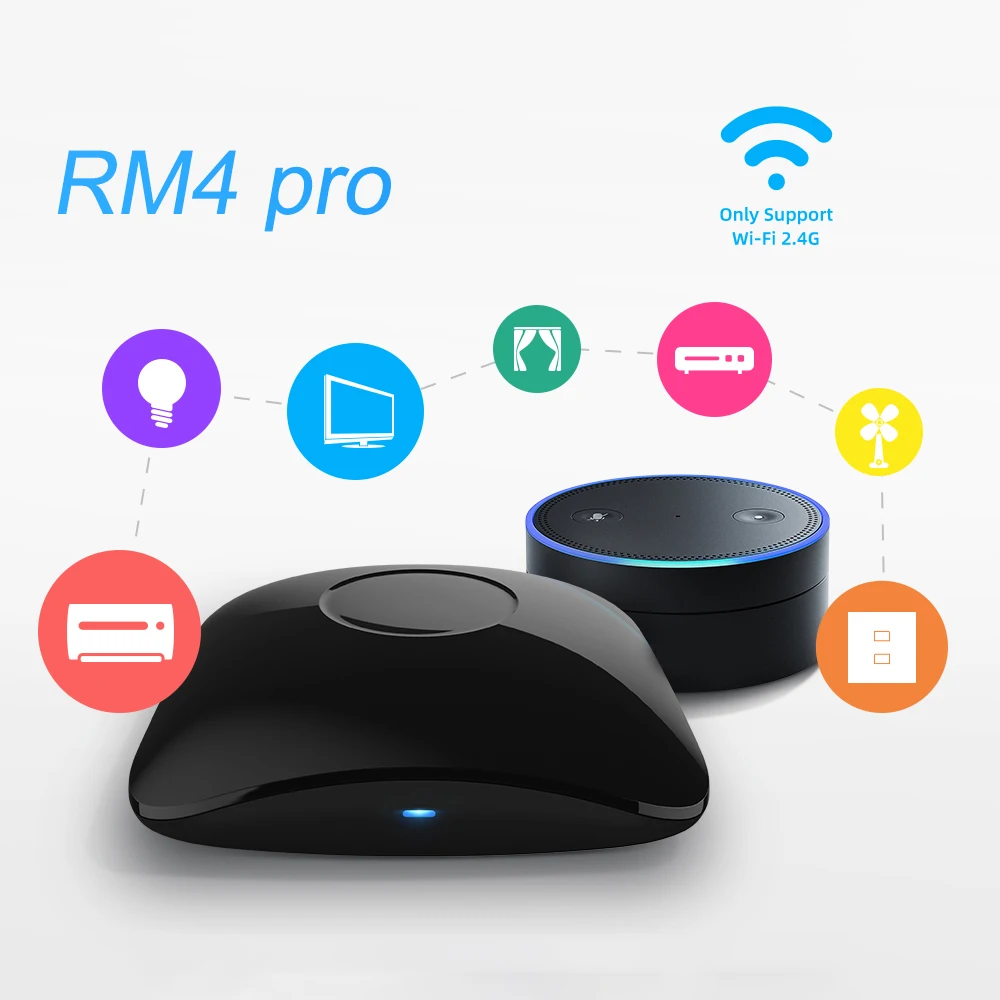 BroadLink RM4 Pro RM4C Mini Smart Home Wifi Remote Controller IR RF Switch Automation Modules Zgodność Z Alexa Google Home