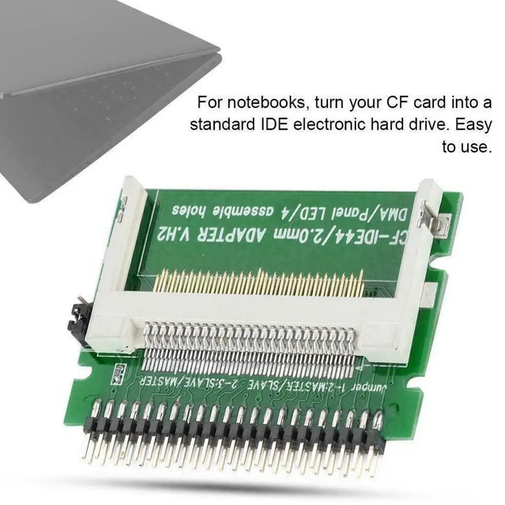 2021 Nowy CF to IDE 44 Pin Męski, 2,5-calowy Kompaktowy Męski Złącze Adapter Flash W8P1
