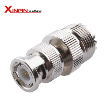 Xinangogo 1szt BNC Male to UHF Female Connector SO239 to BNC RF Adapter