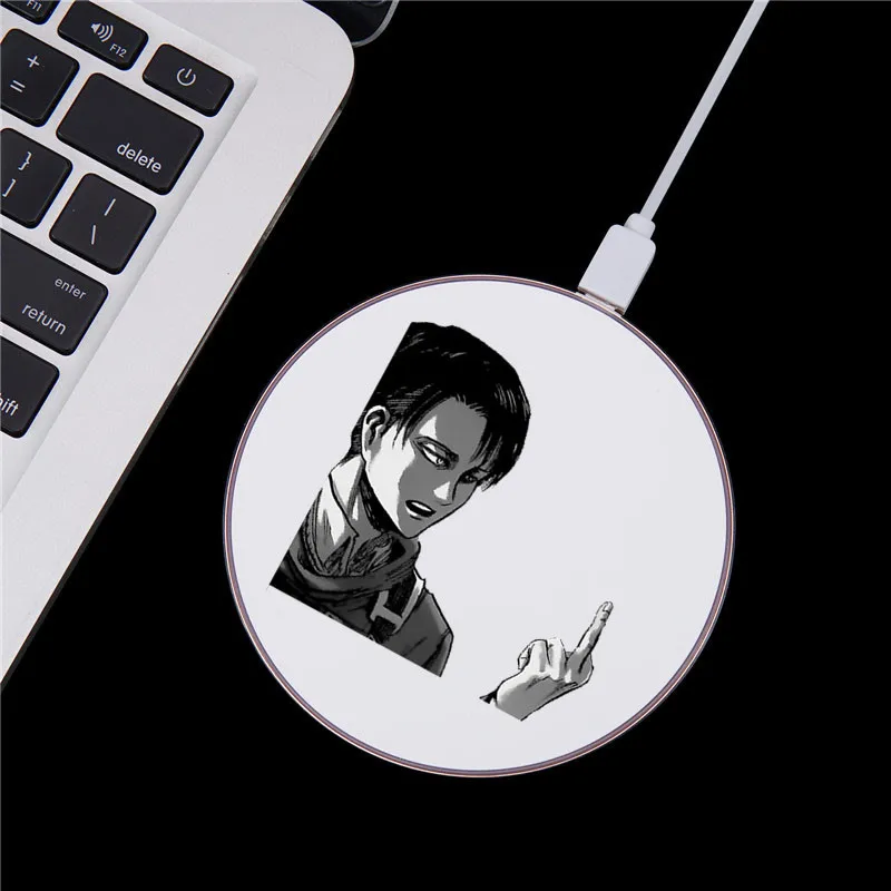 Anime Japanese attack on Titan Wireless Charger Pad for Iphone 12 For Airpods Charging Charger FOR Samsung Huawei XIAOMI
