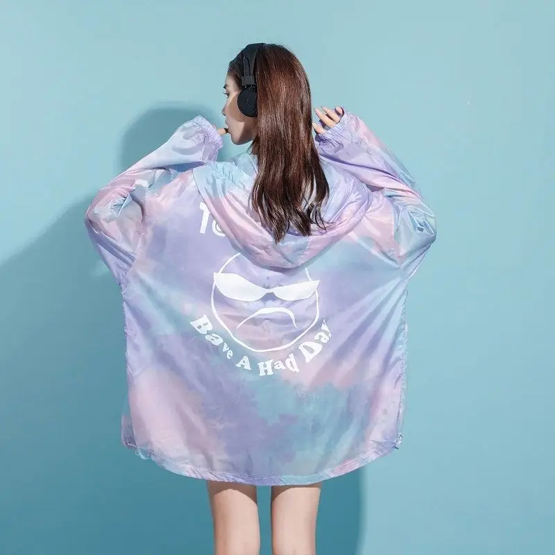 Lato 2021 Wolna Roleta Kurtka Damska Odzież Uliczna Koreańskiej Oddychająca Cienka Modne Za Ubrania Vintage Wiatrówka Długi Płaszcz