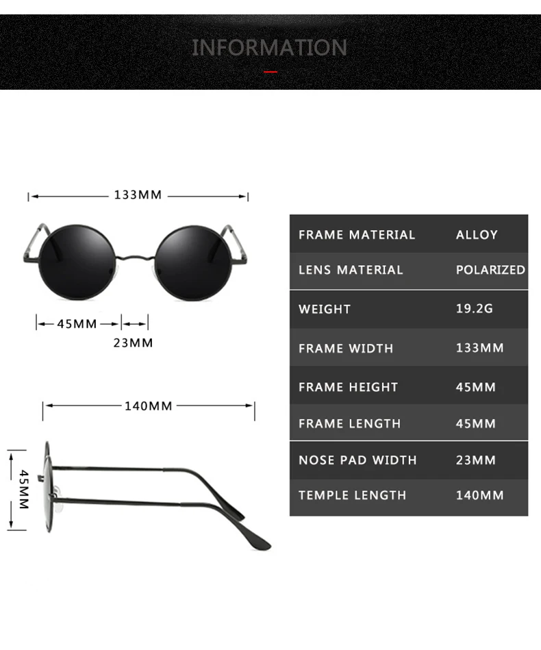 2021 Nowa Moda Okrągłe Okulary Polaryzacyjne Mężczyzn Marki Design Kobiety Odcienie Retro Stop Okulary przeciwsłoneczne UV400 Okulary Oculos De Sol