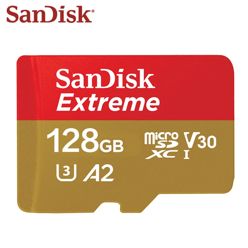 Oryginalny SanDisk Micro SD 32GB 64GB A1 High Speed 160MB/S U3 128GB A2 V30 UHS-I Extreme Memory Card TF Card Memory Microsd