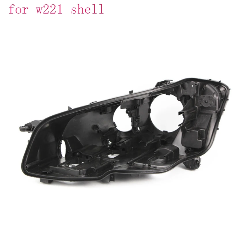 W221 shell pokrywa Przednia reflektor czarna podstawowa tylna pokrywa reflektor Mercedes-Benz s-Class W221 S280 S300 S500 2010-2013 shell