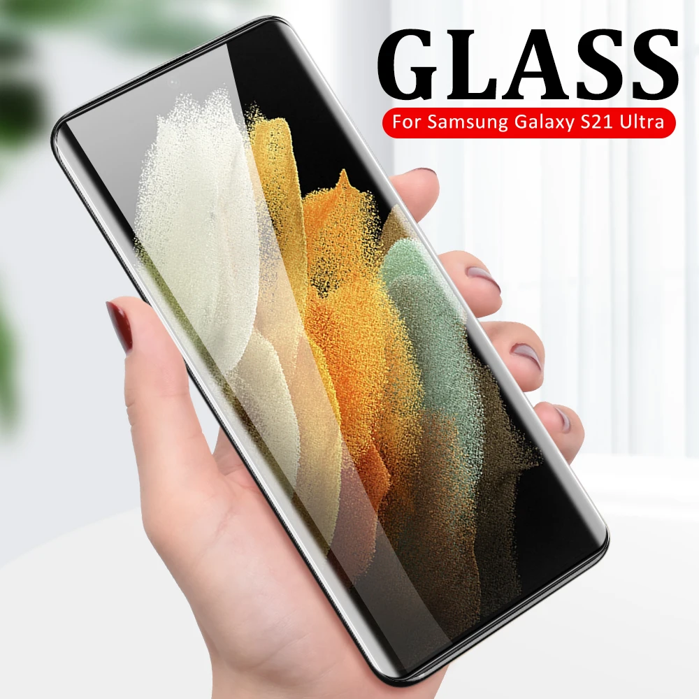 4in1 Szkło Dla Samsung Galaxy S21 Ultra Lens Glass Screen Protetor Dla Samsung S21 Plus S20 FE S20 Ultra Plus Camera Protective